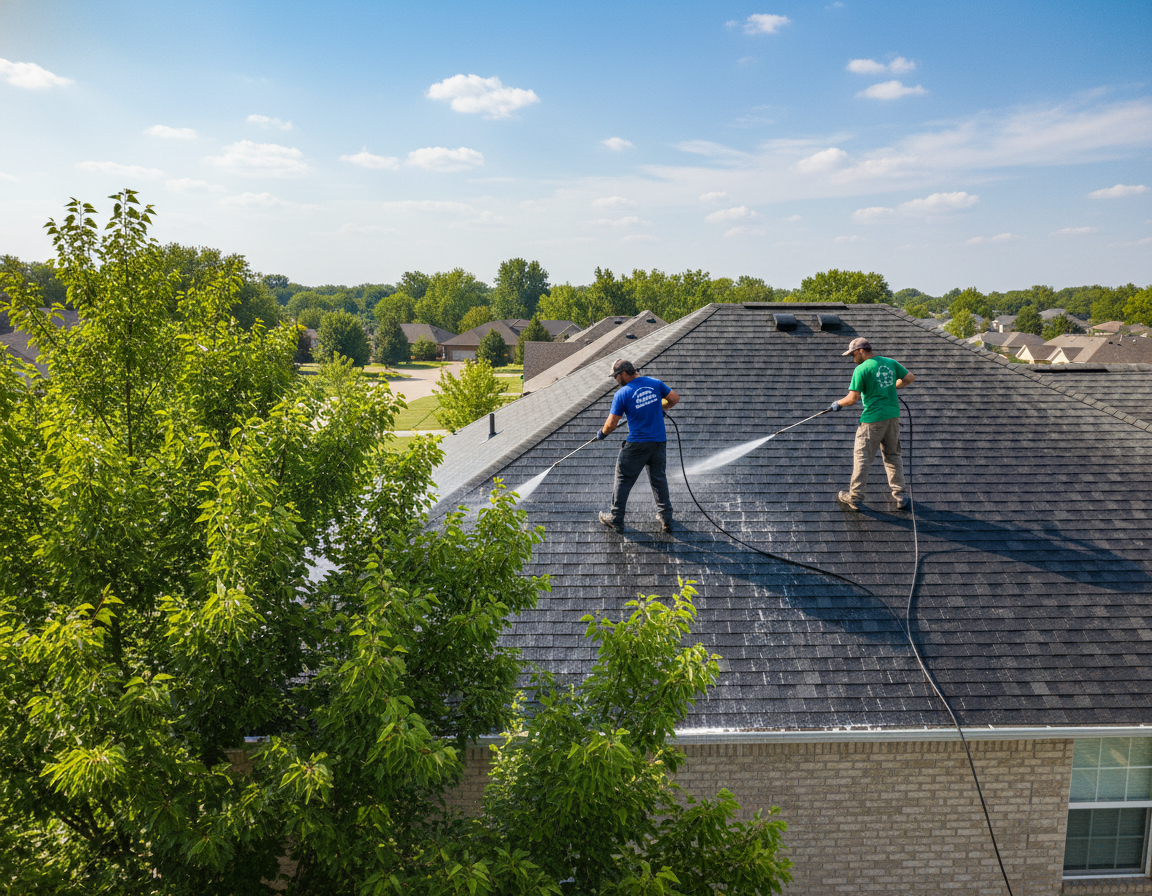 Roof Cleaning In Lewis Center